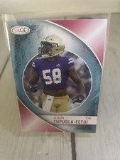 ZION TUPUOLA-FETUI ROOKIE. 2023 Sage Base Red #9 Washington Huskies RC NFL Draft