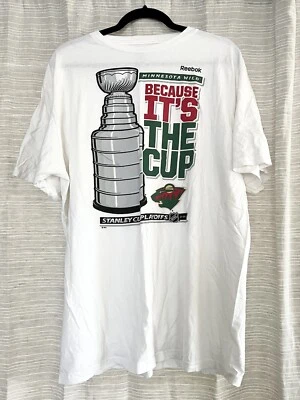 Men's Minnesota Wild NHL 2013 Playoffs T-Shirt Reebok Size XL - Image 1 of 4