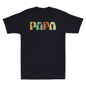 Papa Golf Dad Gift For Birthday Father's Day T Shirt Golfer Tee Short Sleeve Top - Picture 1 of 6
