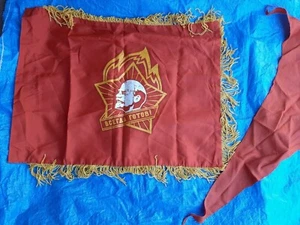 Sowjetisch Russisch Set Pfadfinder Pionier Flagge Krawattenschlinge Standartenträger Neu - Bild 1 von 10