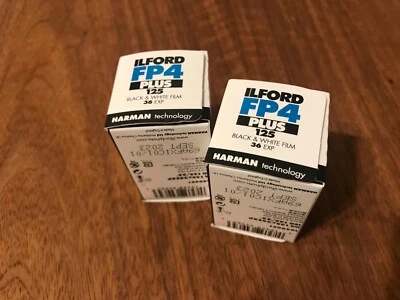 ILFORD FP4 Plus 35mm 125 ISO Photo Film (Black and White) 36 EXPOSURES 2 ROLLS. - Image 1 of 2
