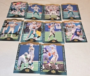 1995 Upper Deck A Cut Above Dan Marino COMPLETE 10 Card Insert Die Cut Set - Picture 1 of 7