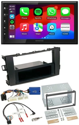 Kenwood Lenkrad USB DAB 2DIN Bluetooth Autoradio für Toyota Auris 2011-2012 schw - Bild 1 von 4