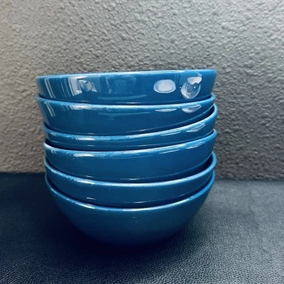 Juego de 6 cuencos de sopa de cereal IKEA Fargrik 15199 descontinuados NUEVO azul oscuro Foto 1 de 4