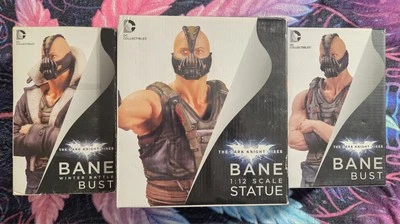 DC Collectables Dark Knight Rises Bane 1:12 Película Estatua Lote De 3 NUEVO Foto 1 de 4