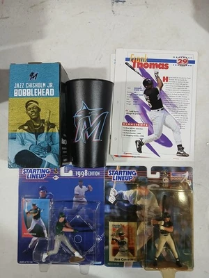 美国职棒大联盟套装 - 首发阵容 Jose Canseco(A's & Rays);爵士乐 Chisholm 摇头公仔 — 第 1/3 张图片