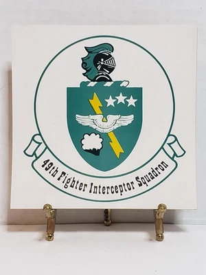 Pegatina de colección USAF 49th FIS F-80 F-86 F-89 F-101 F-106 Dow Hanscom Griffiss AFBs Foto 1 de 4