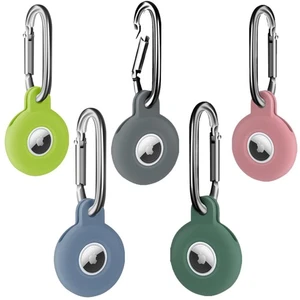 5er Pack Halter für Airtag Tag Silikon Hülle mit Schlüsselanhänger, Anti-Kratzer Tag Ke... - Bild 1 von 7