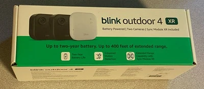 Blink Outdoor 4 XR Two Camera System w/Sync Module New B0DV4WPXNM 840414634640 - Image 1 of 4