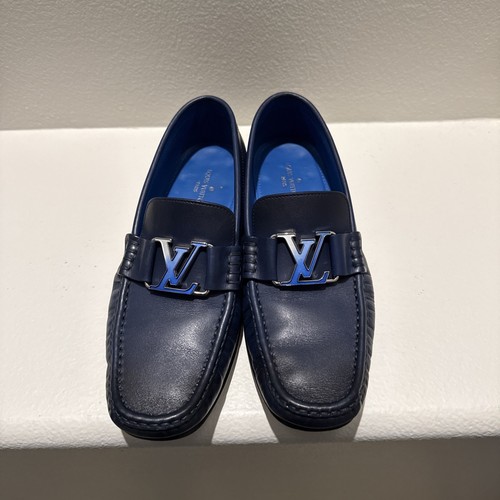 LOUIS VUITTON（LV） Louis Vuitton taglia 6 5 scarpe eleganti nere uomo scarpe slip on pelle