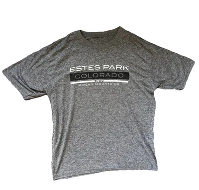 Estes Park Colorado 1917 Rocky Mountain T 恤(大号) — 第 1/3 张图片