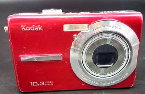 Kodak M863 8.2MP 3x Optical Zoom Red Digital Camera NOT TESTED - Picture 1 of 8