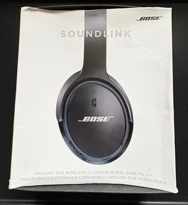 Bose SoundLink around ear wireless 2 Headphones  - Black with blue Trim - Image 1 of 4