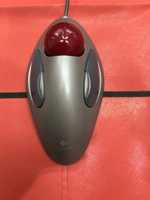 Logitech Trackman Marble Mouse USB  wired T-BC21 804377-0000 ( Tested & works ) - Image 1 of 4