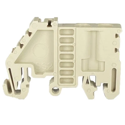 Dinkle SS2 DIN Rail Terminal Block End Bracket 32mm 35 mm Rail, Pack of 50 - Image 1 of 2