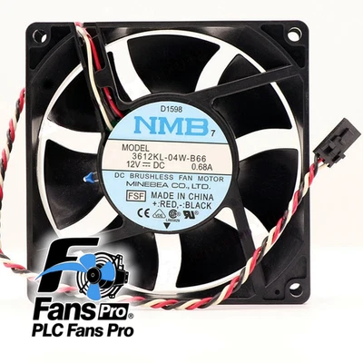 1PCS Brand New NMB 3612KL-04W-B66 DC 12V 0.68A 90*90*32mm 3wires Cooling Fan - Image 1 of 3