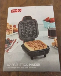 Dash~ WAFFLE STICK MAKER ~ Non-Stick 4.5" Cooking Surface ~RED~ 420 Watts ~ NEW - Picture 1 of 4