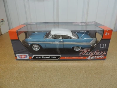 1958 Plymouth Fury 1/18 MOTOR MAX Timeless Legends Mopar diecast car Z - Image 1 of 4