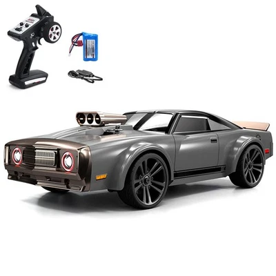 1/16 2.4GHz High Speed Drift Car 4*4 RC Muscle Car Q142 3Speed RTR Vehicle - Image 1 of 4