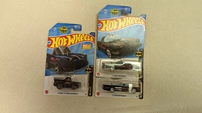2021 HOT WHEELS - TV Series Batmobile - Batman 4/5 AND 3/4 (3 CARS TOTAL) - Image 1 of 4