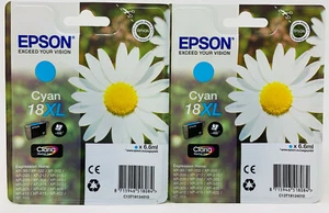 Epson T1812 Cartouche Original Cyan XL XP-225 /XP-302/XP-305 /XP-312/XP-315 X - Photo 1/1