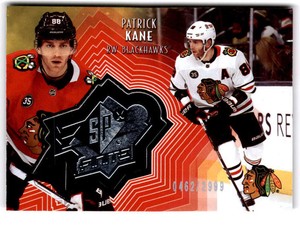 2021 Upper Deck Extended Series SPx Finite #SF-12 PATRICK KANE /2999 Blackhawks