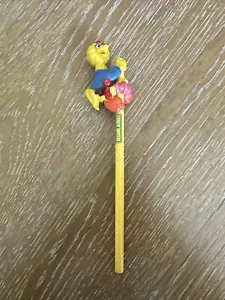 Vintage 90er Sesamstraße Pencil Topper Applause Big Bird - Bild 1 von 8