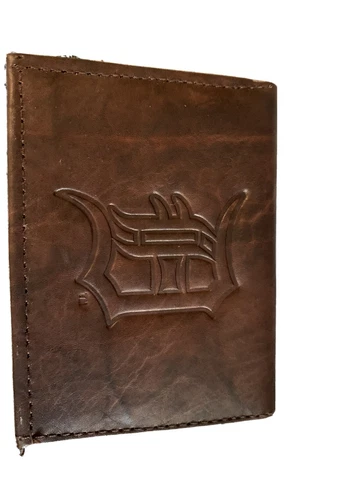 Detroit Tigers Leather Tri Fold Wallet Embossed Logo Cover