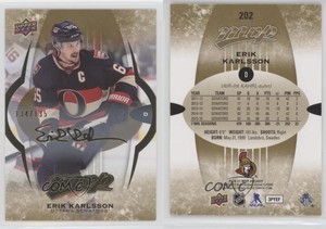2016-17 Upper Deck MVP High Series Gold Script /135 Erik Karlsson #202