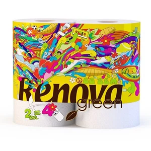 Renova Green, Papel de Cocina Reciclable XXL, 2 Rollos - Imagen 1 de 5