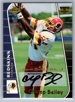 1999 Champ Bailey Rookie Auto Football Card EX - Collector's Edge - Image 1 of 2