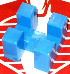 Superfection Blue H-Block Lakeside 1975 Original Game Part - Picture 1 of 2