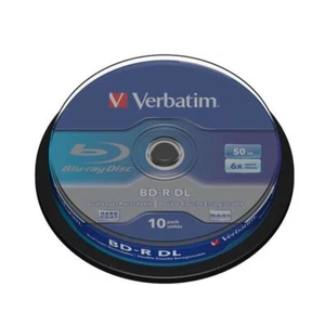 10x Verbatim BD-R DL Rohlinge 50GB 6x Schreiben Blu-ray Dual Layer Spindel - Bild 1 von 2