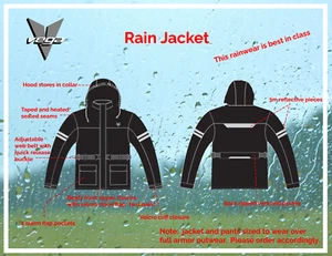 Vega - Rain Jacket -  high visibility reflective lightweight, waterproof - Picture 1 of 1