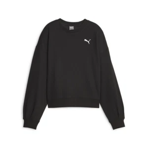 PUMA Her Crew Neck Sweatshirt Womens Black 67600401 - Picture 1 of 2