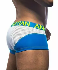 Andrew Christian Boxer Hombre Trofeo Niño Malla de Neón Activa Boxers Azul 90916 19 - Imagen 1 de 8