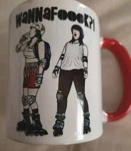 Orca Coatings WannaFoook ?! Skating Rollerblading White Coffee Mug 3-3/4" - Picture 1 of 11