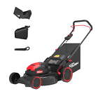 20" 13A Corded Electric Push Walk-behind Lawn Mower, Bag collection, Mulching