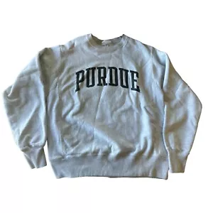 Vintage Purdue University Sweatshirt Size Medium Champion Reverse Weave Indiana - Picture 1 of 4