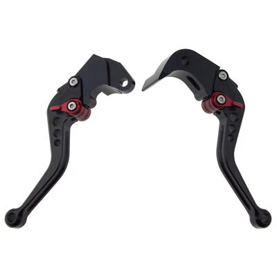 Hand Black For Suzuki GSXR 750 04-05 CNC Shorty Brake & Clutch Levers Finger - Image 1 of 4