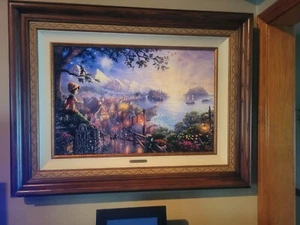 Thomas Kinkade Pinnocchio wishes upon a star - Picture 1 of 4