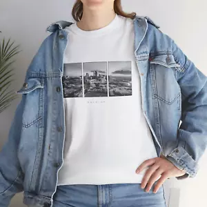 Raleigh T Shirt, Unisex Apparel Tee, Travel Gift Idea, Vintage Minimal Style - Picture 1 of 12
