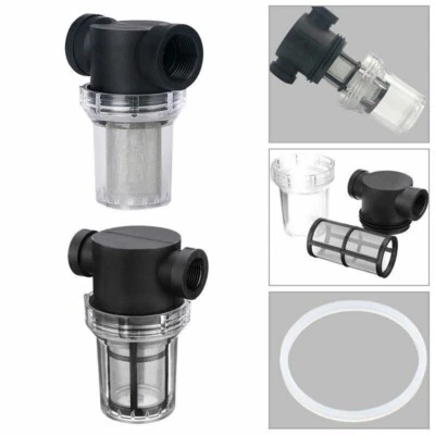 40/80 Inline Mesh Strainer Water Pump Filter Garden Irrigation Safety High Flow - Image 1 of 4