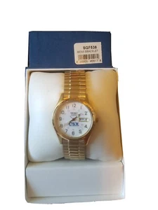*BRAND NEW* Seiko Men's All Yellow Gold Tone Jubilee Bracelet Watch SGF538 - Picture 1 of 1