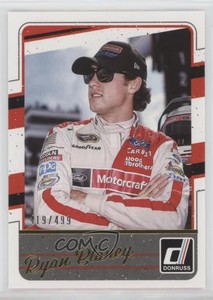 2017 Panini Donruss NASCAR Gold Foil /499 Ryan Blaney #63