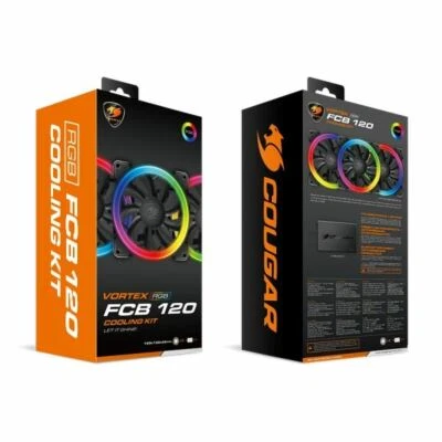 Cougar Vortex FCB RGB Cooling Kit Inc 3x120mm RGB Fans - Image 1 of 2