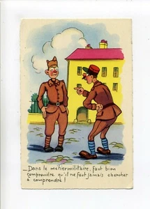 Postal de lino de la Segunda Guerra Mundial, quiere divorcio, comercio militar "nunca trates de entender" - Imagen 1 de 2