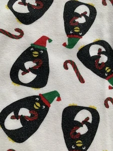 EUC Hanna Andersson SZ 10 Long John Pajama Set Boy Girl Penguin Christmas - Picture 1 of 10