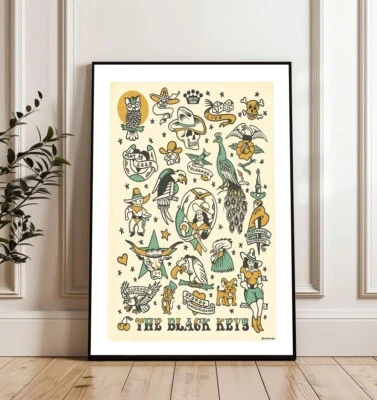 The Black Keys Concert Poster FORD AMPHITHEATER COLORADO MAY 25 2025 Poster - Image 1 of 4