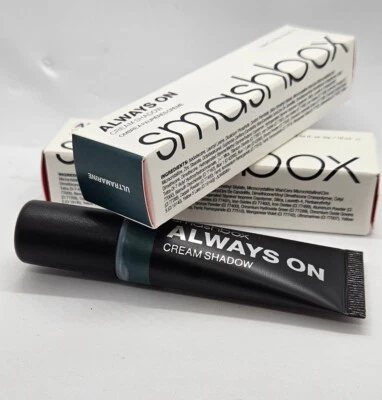 Smashbox ALWAYS ON Cream Shadow Eyeshadow ULTRAMARINE .34floz / 10ml (LOT OF 2) - Image 1 of 2